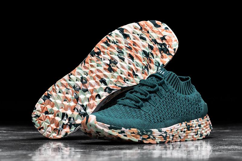 Nobull Wild Jewel Knit Runner Women's Running Shoes Deep / Turquoise | USA A1729H